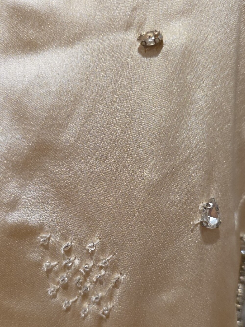 NEW $398 FOR LOVE & LEMONS SHOOTING STARS BEADED MINI DRESS IN CREAM SIZE XL - Picture 7 of 10